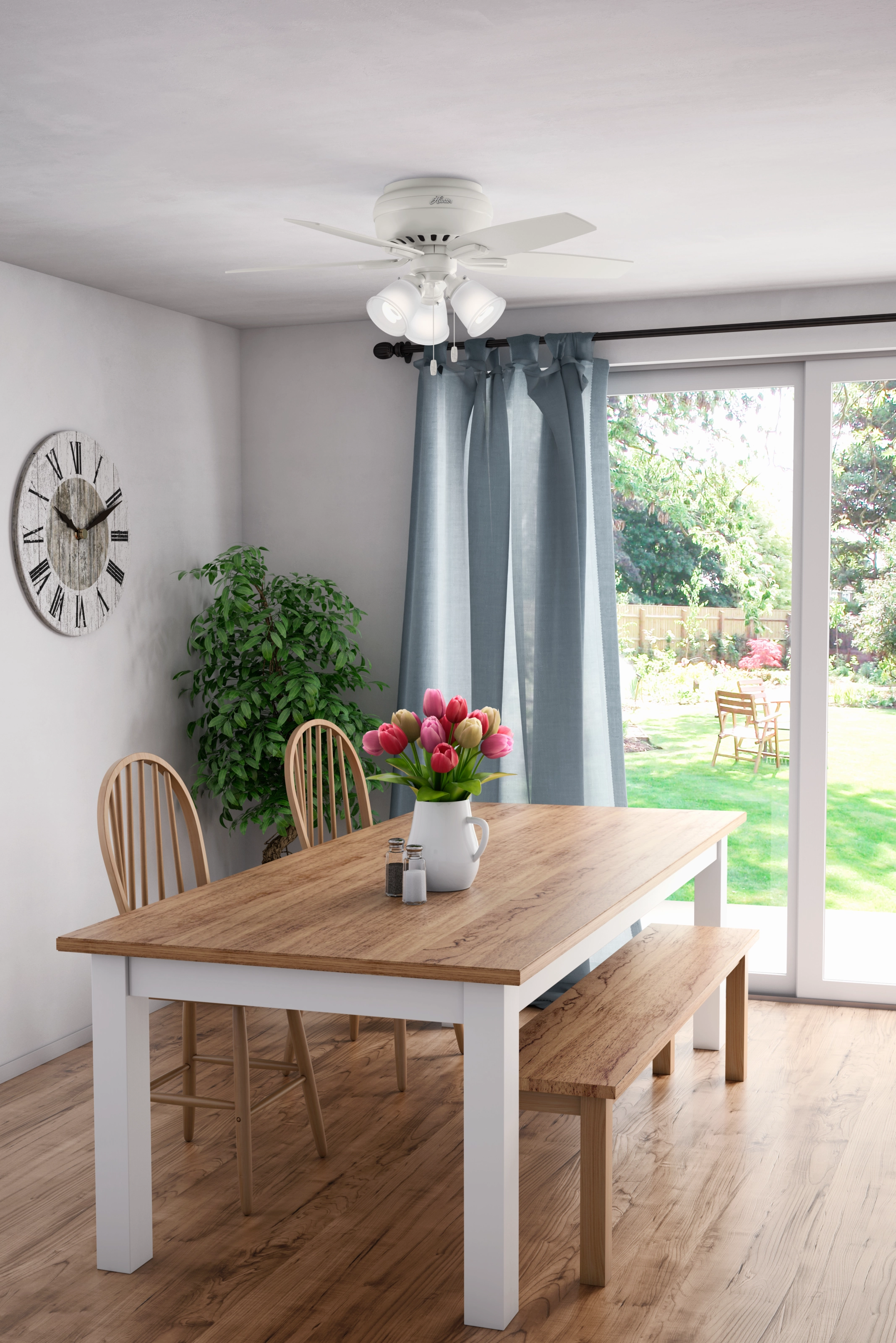 Newsome 42"Ceiling Fan Fresh White