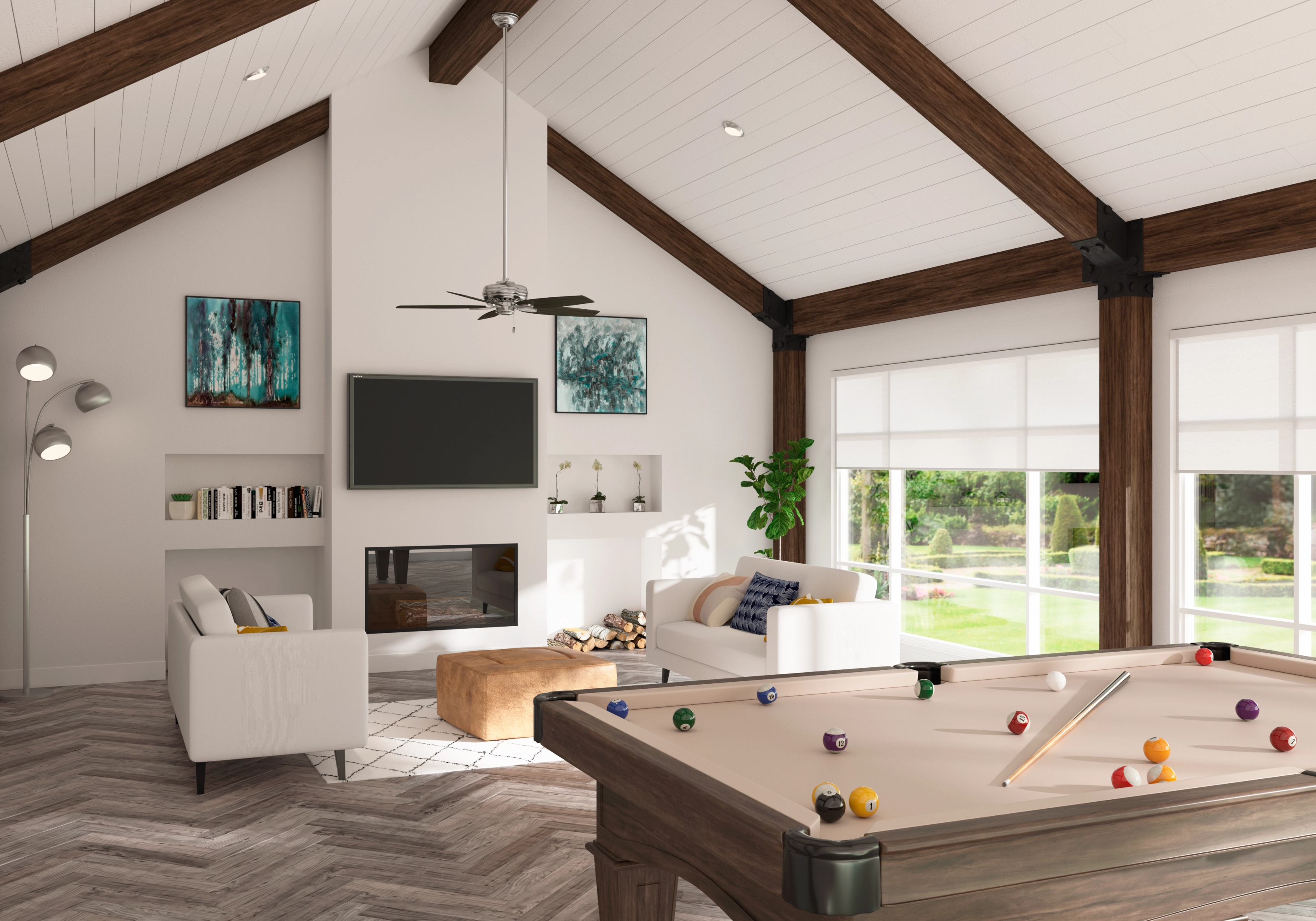 Newsome 52"Ceiling Fan Brushed Nickel