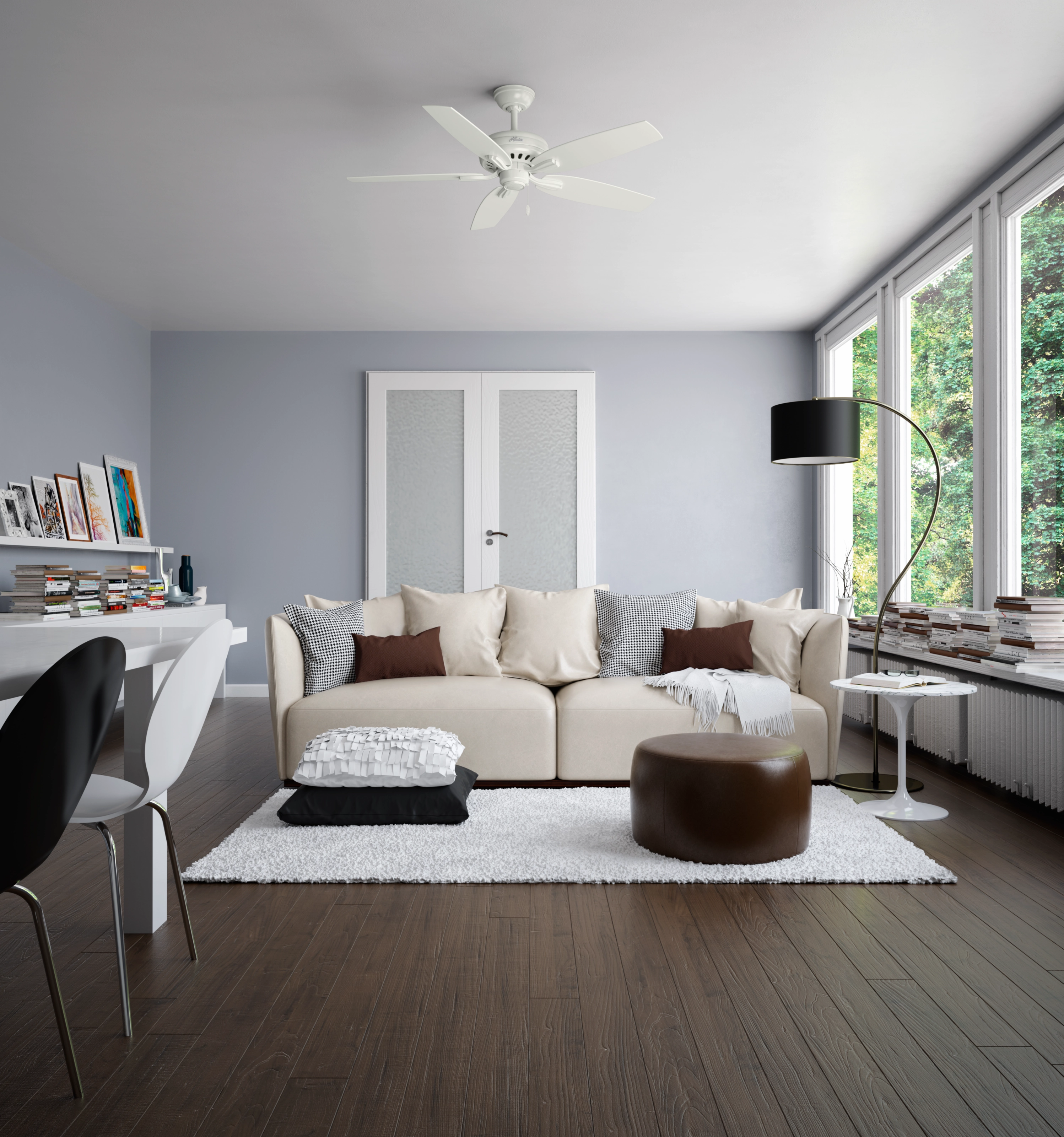 Newsome 52"Ceiling Fan Fresh White