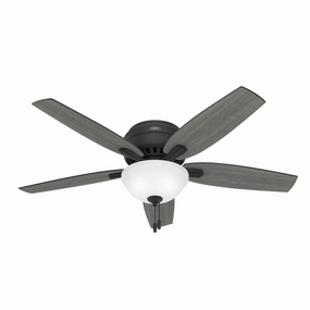 Newsome 52"Ceiling Fan Matte Black indoor electric fans with remote control