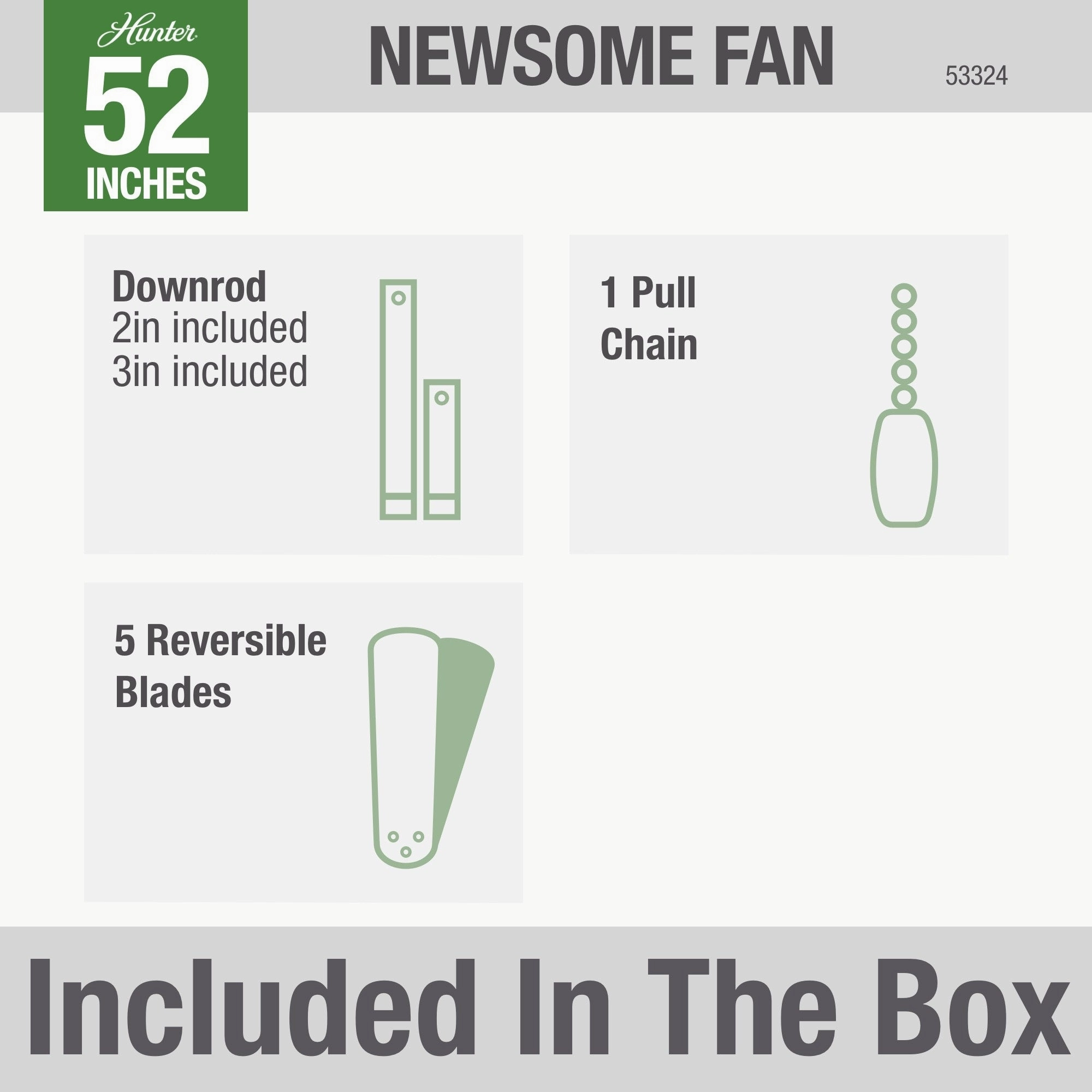 Newsome 52"Ceiling Fan Matte Black