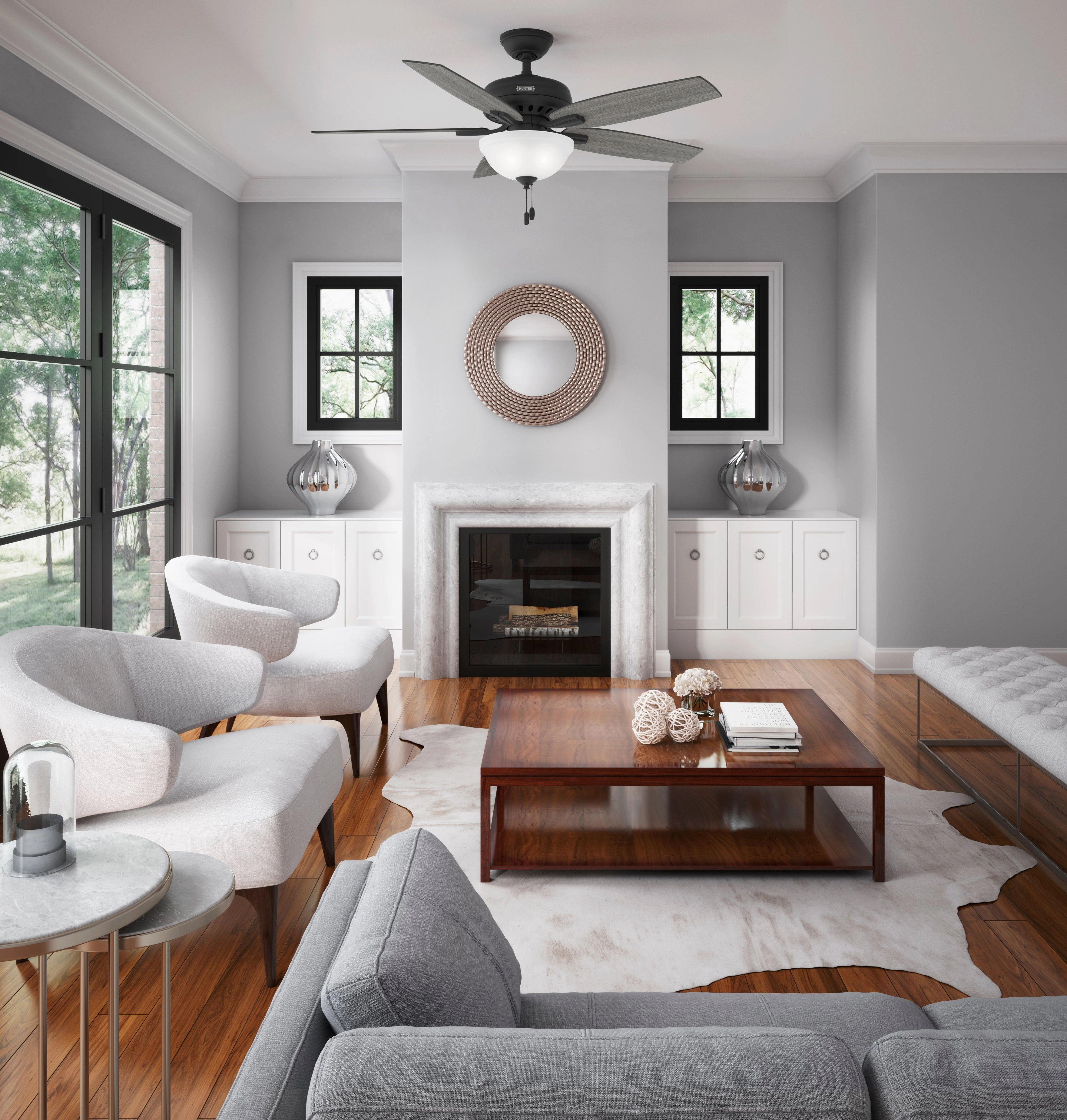 Newsome 52"Ceiling Fan Matte Black