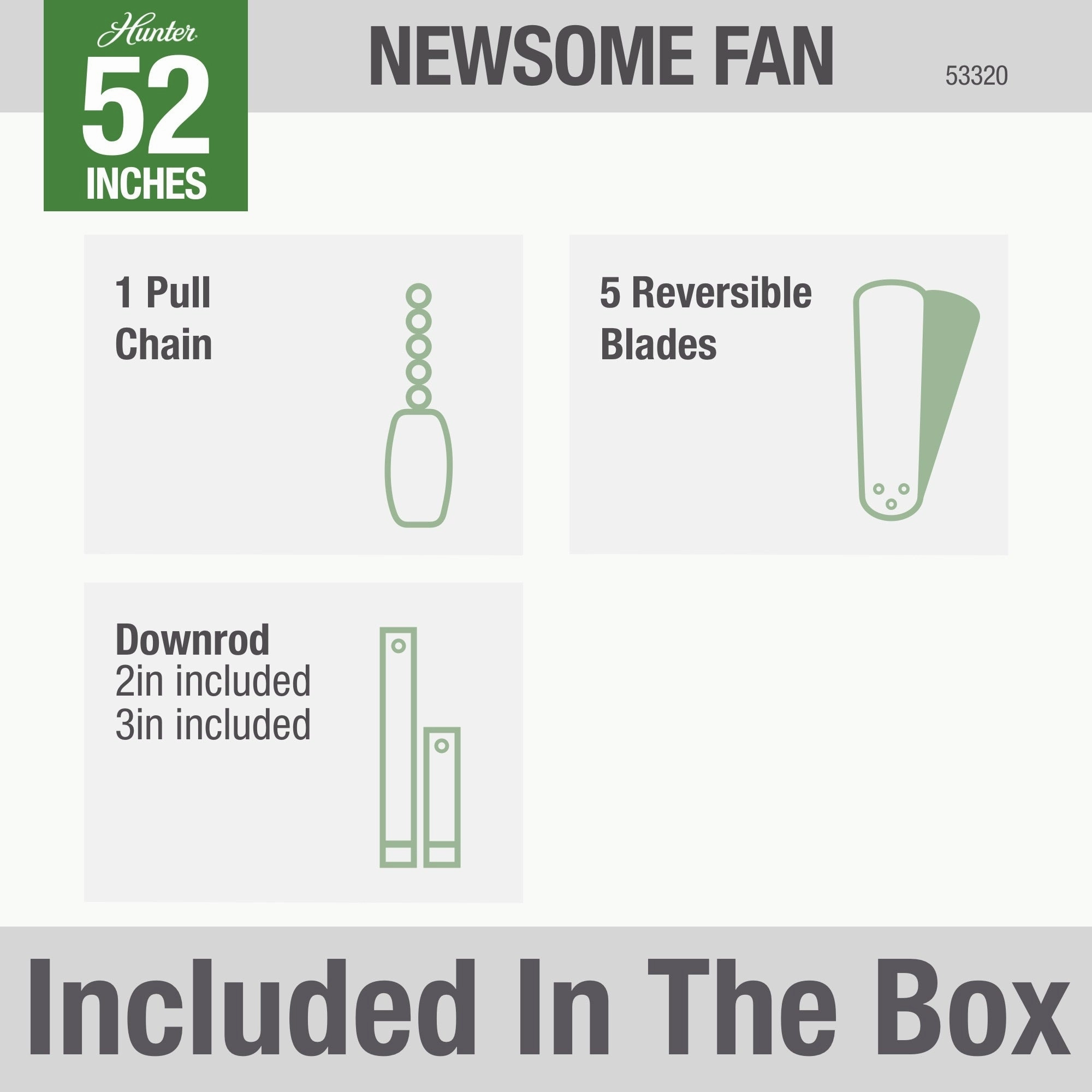 Newsome 52"Ceiling Fan Premier Bronze