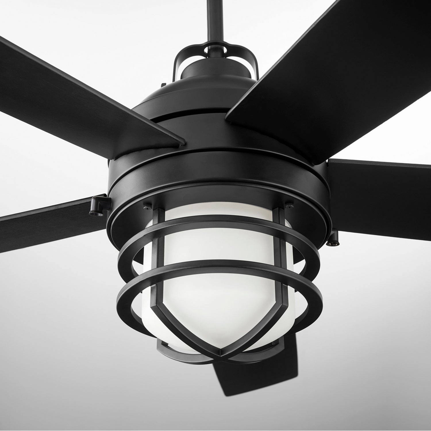 Niles 64"Patio Fan Matte Black weatherproof fans for outdoor environments