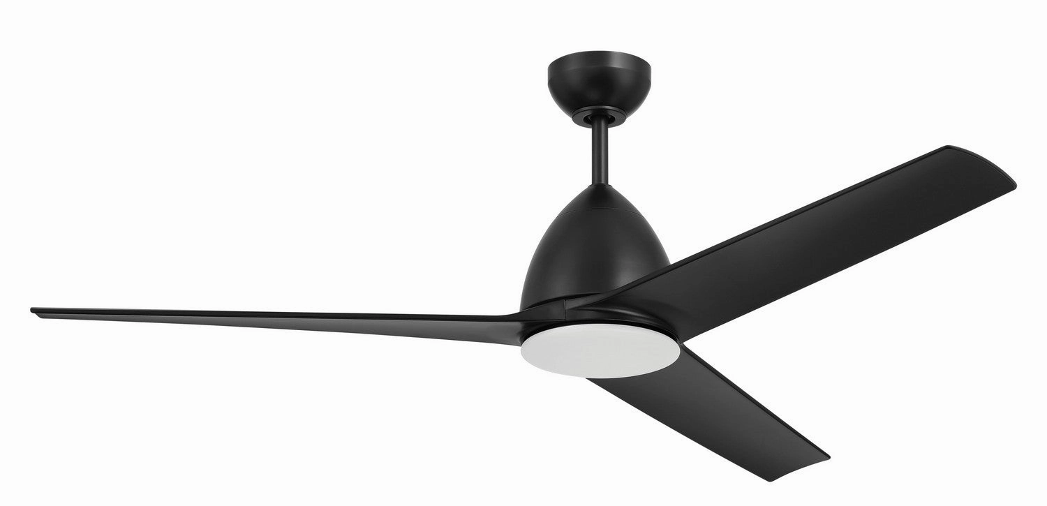 Nitro 54"Ceiling Fan Flat Black outdoor exterior fans for patio cooling