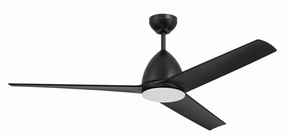 Nitro 54"Ceiling Fan Flat Black outdoor exterior fans for patio cooling