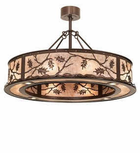 Oak Leaf 12 Light Pendant Copper Vein large electric fans for spacious rooms