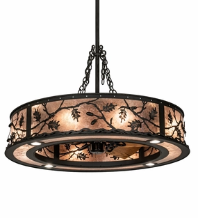 Oak Leaf & Acorn Eight Light Chandel-Air large electric fans for spacious rooms
