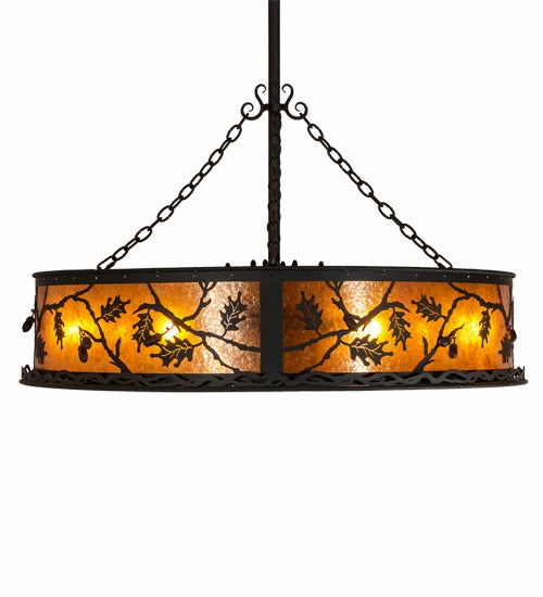 Oak Leaf & Acorn Eight Light Chandel-Air