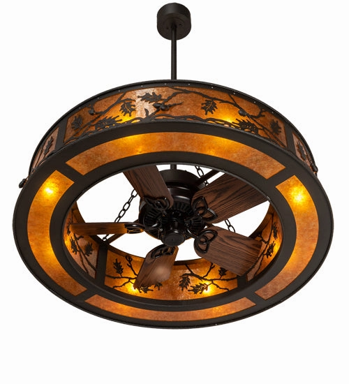 Oak Leaf & Acorn Eight Light Chandel-Air