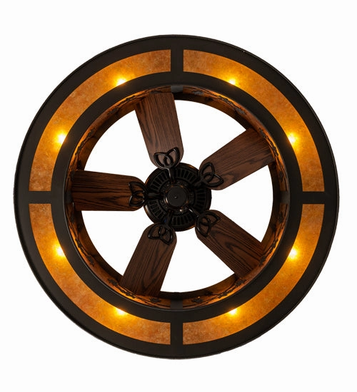 Oak Leaf & Acorn Eight Light Chandel-Air