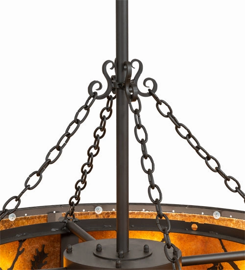 Oak Leaf & Acorn Eight Light Chandel-Air
