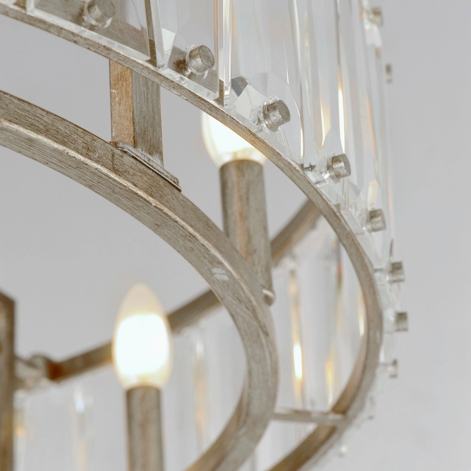Odeon LED Fandelight Golden Silver