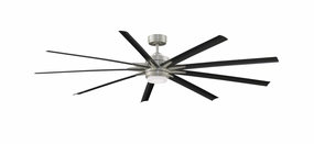 Odyn 84 84"Ceiling Fan Brushed Nickel weatherproof fans for outdoor environments