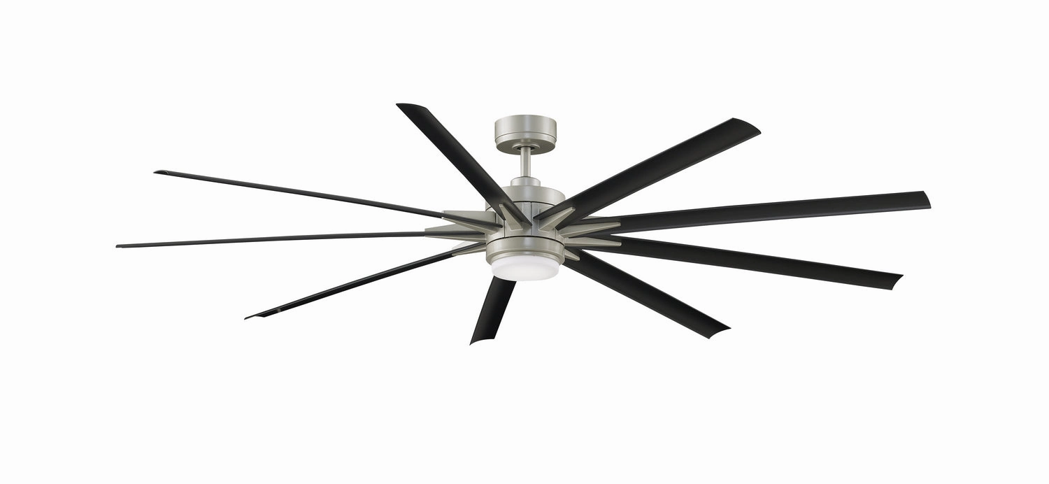 Odyn 84 84"Ceiling Fan Brushed Nickel weatherproof fans for outdoor environments
