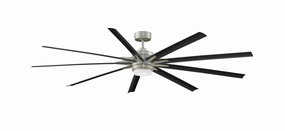 Odyn 84 84"Ceiling Fan Brushed Nickel large electric fans for spacious rooms