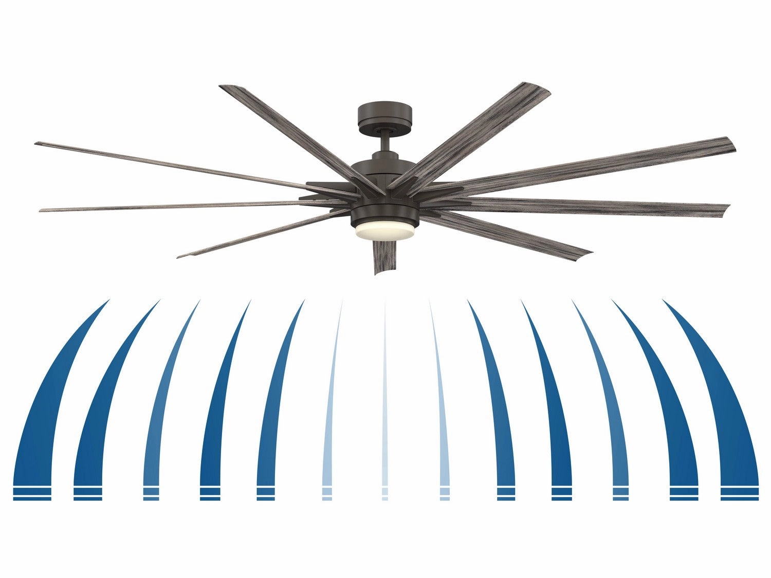 Odyn 84 84"Ceiling Fan Matte Greige