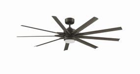 Odyn Custom Motor Matte Greige weatherproof fans for outdoor environments
