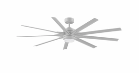 Odyn Custom Motor Matte White weatherproof fans for outdoor environments