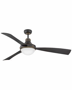 Oliver 62" LED Smart Fan Matte Black durable fans for long-lasting performance