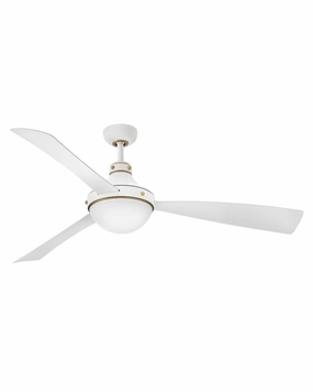 Oliver 62" LED Smart Fan Matte White quiet electric fans for home use