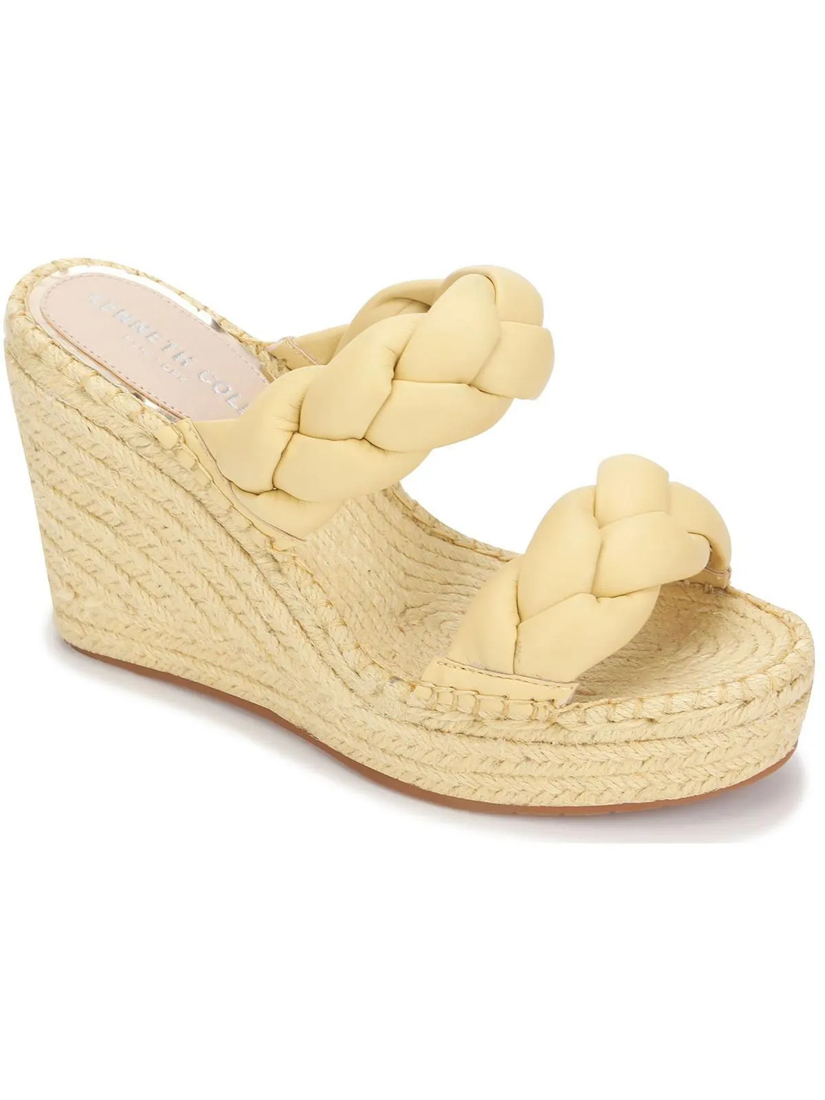 Olivia Braid Womens Braided Round Open Toe Wedge Sandals ecco Shoes