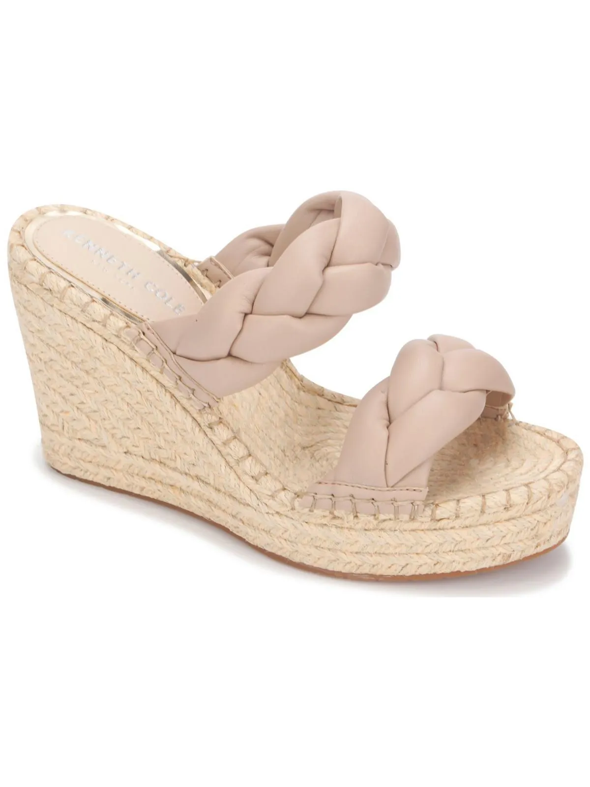 Olivia Braid Womens Braided Round Open Toe Wedge Sandals ecco Shoes