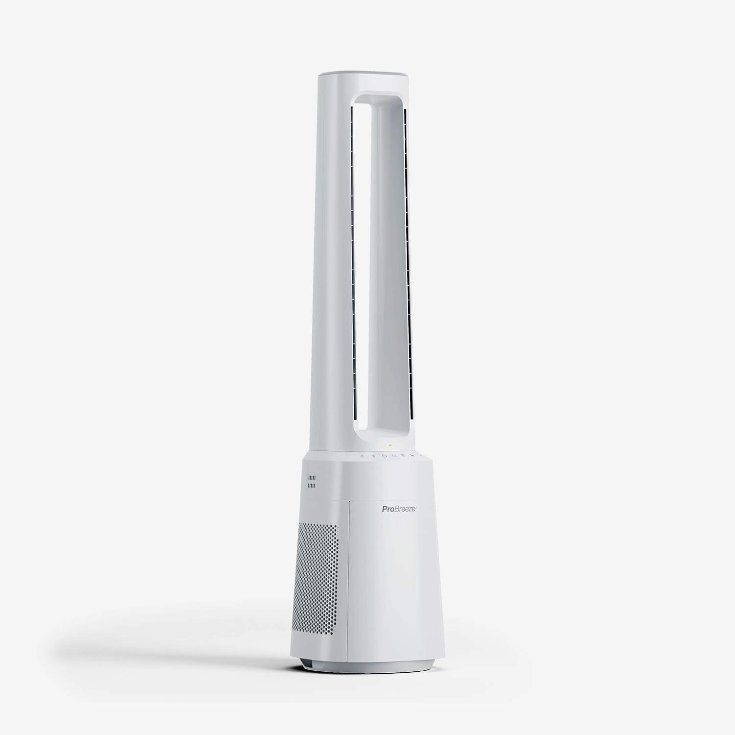 OmniAir 41" Premium Bladeless Tower Fan and Air Purifier with Smart App Control - White