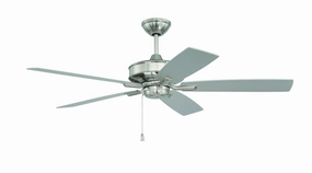 Optimum 52 52"Ceiling Fan Brushed Polished Nickel cool breeze fans for quiet operation