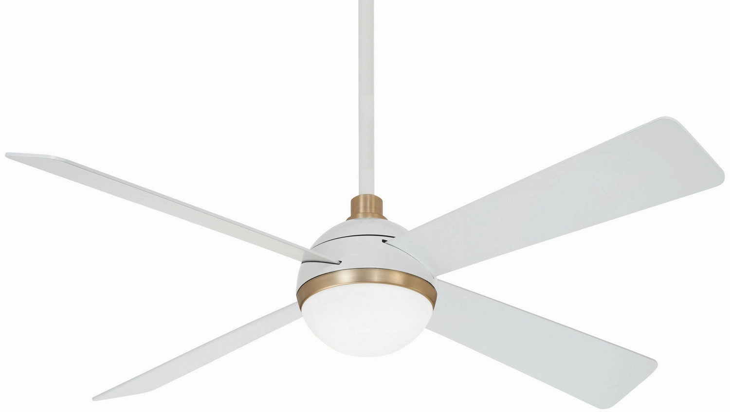 Orb Led 54" Ceiling Fan in Flat White energy-saving indoor fans for bedrooms
