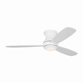 Orbis 52" Ceiling Fan Matte White space-saving huggers with modern style