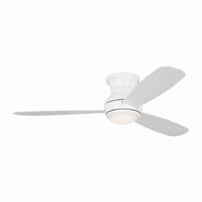 Orbis 52" Ceiling Fan Matte White energy-efficient medium fans with remote