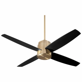 Oslo 52"Ceiling Fan Aged Brass indoor electric fans with remote control