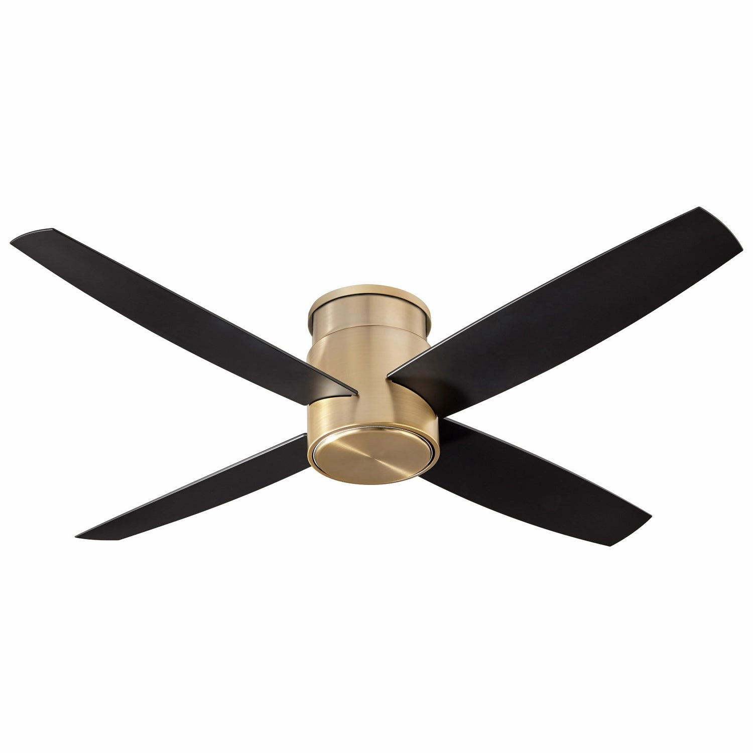 Oslo Hugger 52"Ceiling Fan Aged Brass stylish medium fans for contemporary homes
