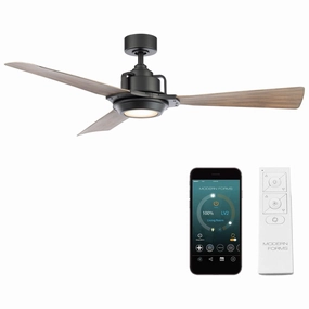 Osprey Indoor/Outdoor 3-Blade 56" Smart Ceiling Fan with LED Light Kit and Remote Control quiet ceiling fans with remote control