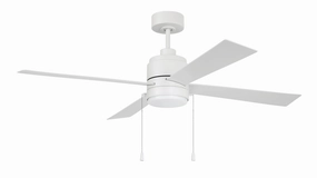 Outdoor McCoy 52 4 Blade with Pull Chains 52"Ceiling Fan White outdoor exterior fans for patio cooling