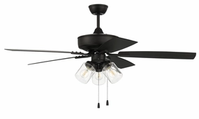 Outdoor Pro Plus 104 52"Outdoor Ceiling Fan Flat Black home cooling fans in medium size