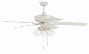 Outdoor Pro Plus 104 52"Outdoor Ceiling Fan White outdoor exterior fans for patio cooling