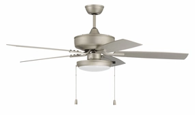 Outdoor Pro Plus 119 52"Outdoor Ceiling Fan Painted Nickel medium size fans for home ventilation