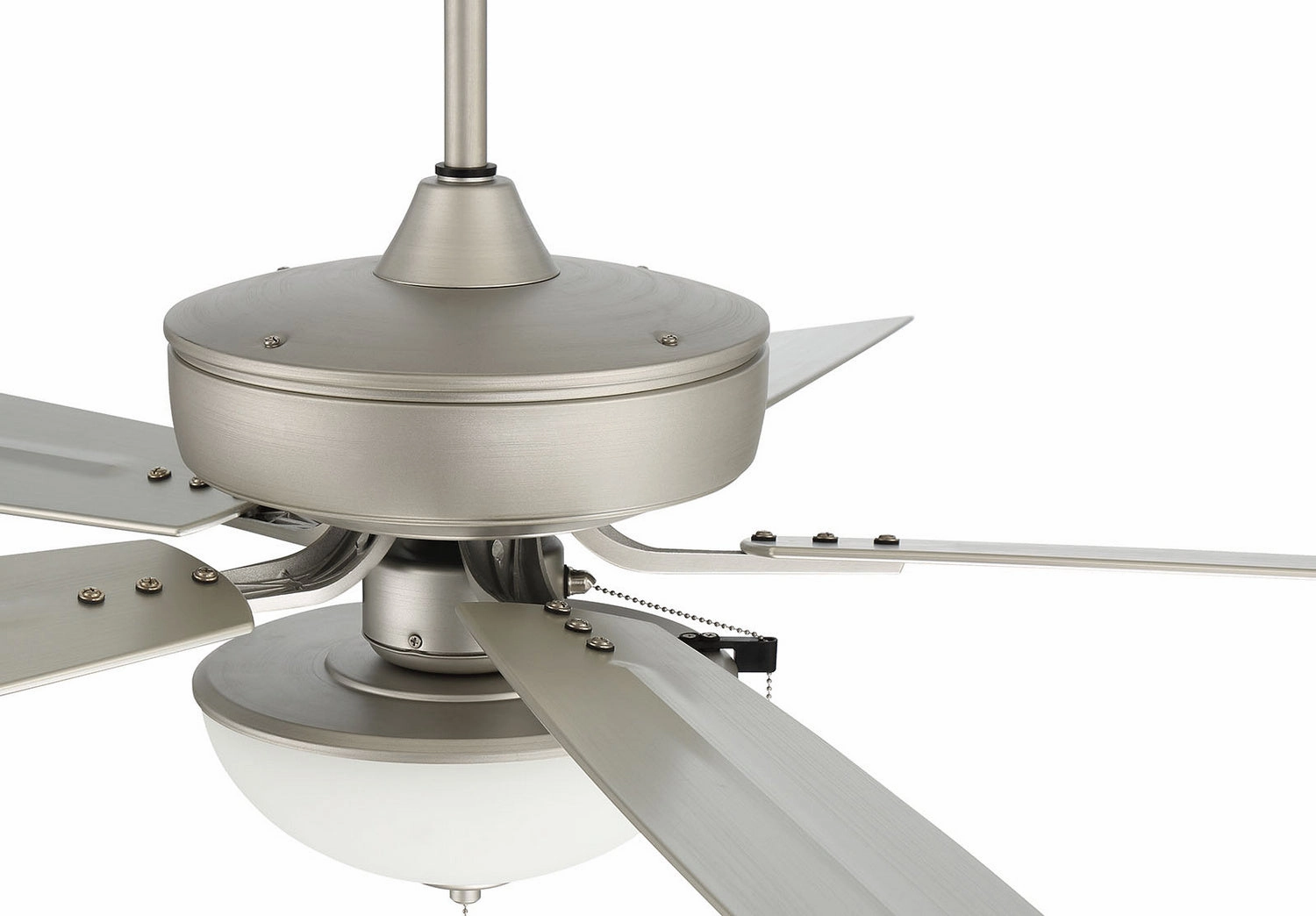 Outdoor Pro Plus 211 52"Outdoor Ceiling Fan Painted Nickel