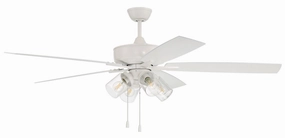 Outdoor Super Pro 104 60" Outdoor Ceiling Fan in White adjustable indoor fans for better cooling