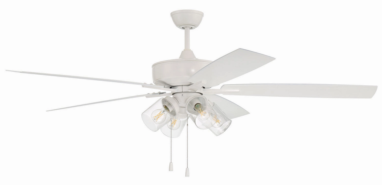 Outdoor Super Pro 104 60" Outdoor Ceiling Fan in White adjustable indoor fans for better cooling