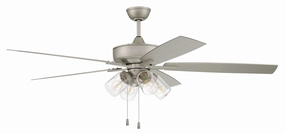 Outdoor Super Pro 104 60"Outdoor Ceiling Fan Painted Nickel versatile medium fans for any space
