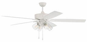 Outdoor Super Pro 104 60"Outdoor Ceiling Fan White outdoor exterior fans for patio cooling