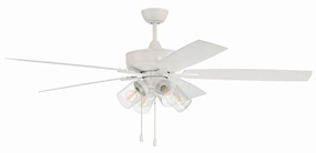 Outdoor Super Pro 104 60"Outdoor Ceiling Fan White quiet medium fans for living room use