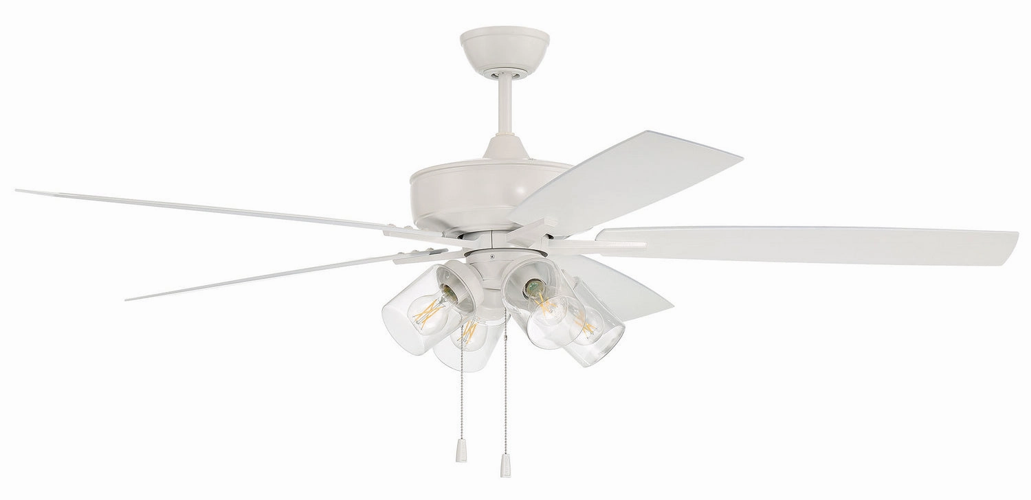 Outdoor Super Pro 104 60"Outdoor Ceiling Fan White quiet medium fans for living room use