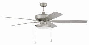 Outdoor Super Pro 119 60"Outdoor Ceiling Fan Painted Nickel outdoor exterior fans for patio cooling