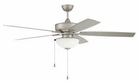 Outdoor Super Pro 211 60"Outdoor Ceiling Fan Painted Nickel outdoor exterior fans for patio cooling