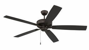 Outdoor Super Pro 60 60"Ceiling Fan Espresso compact medium fans for desks and counters