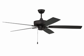 Outdoor Super Pro 60 60"Ceiling Fan Flat Black whisper-quiet fans for bedrooms and offices